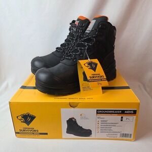 Herman Survivor Groundbreaker Mens Steel Toe Leather Waterproof Work Boots 7.5